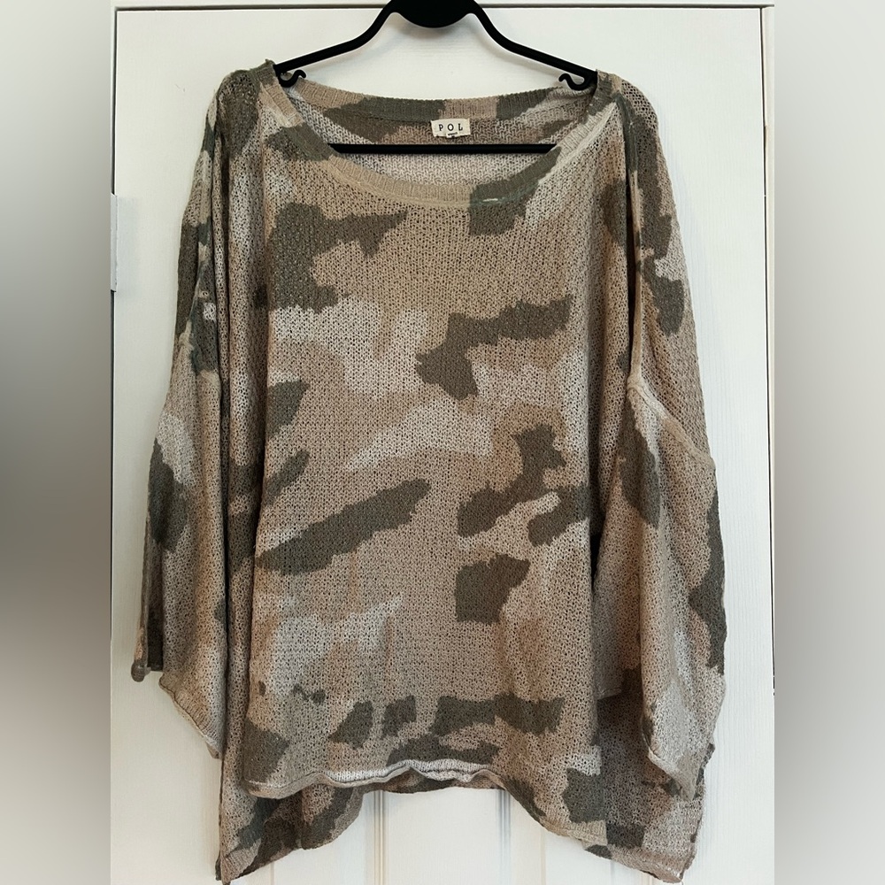POL Textured Knit Sweater in Neutral Tones